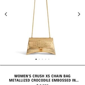 Balenciaga Gold Crush XS Chain Bag